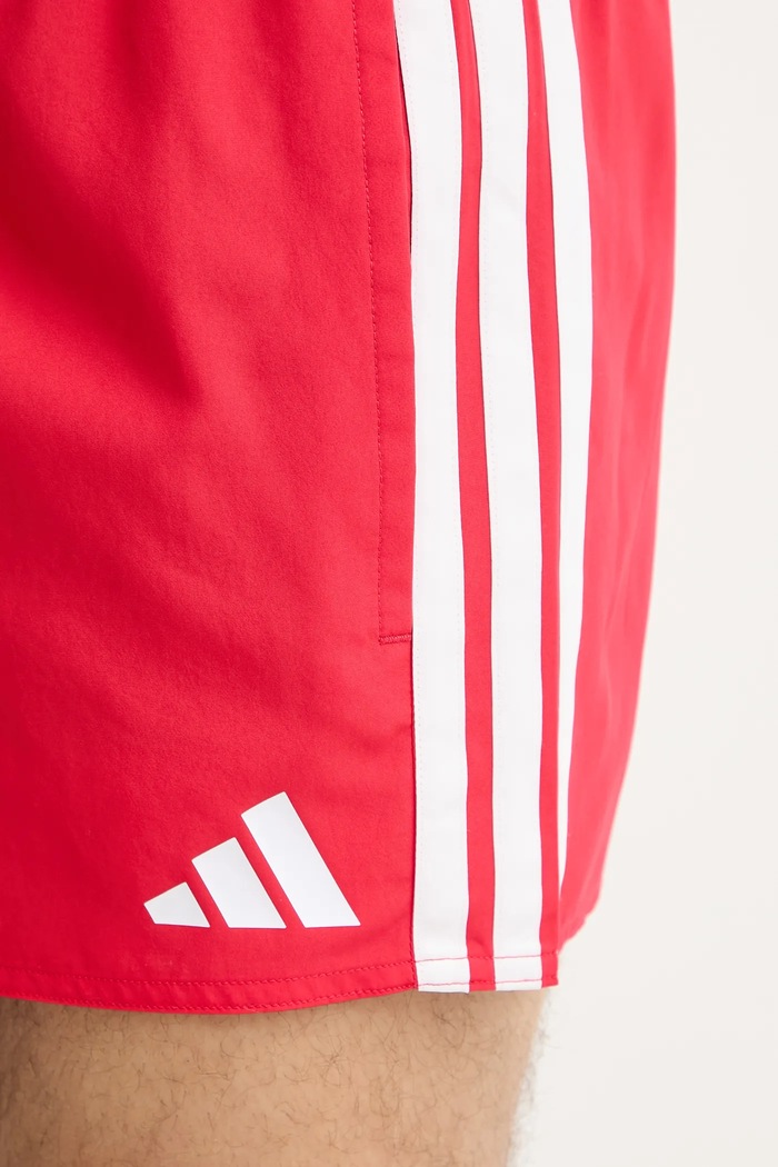 Plavkové šortky adidas 3-Stripes červená JX5023