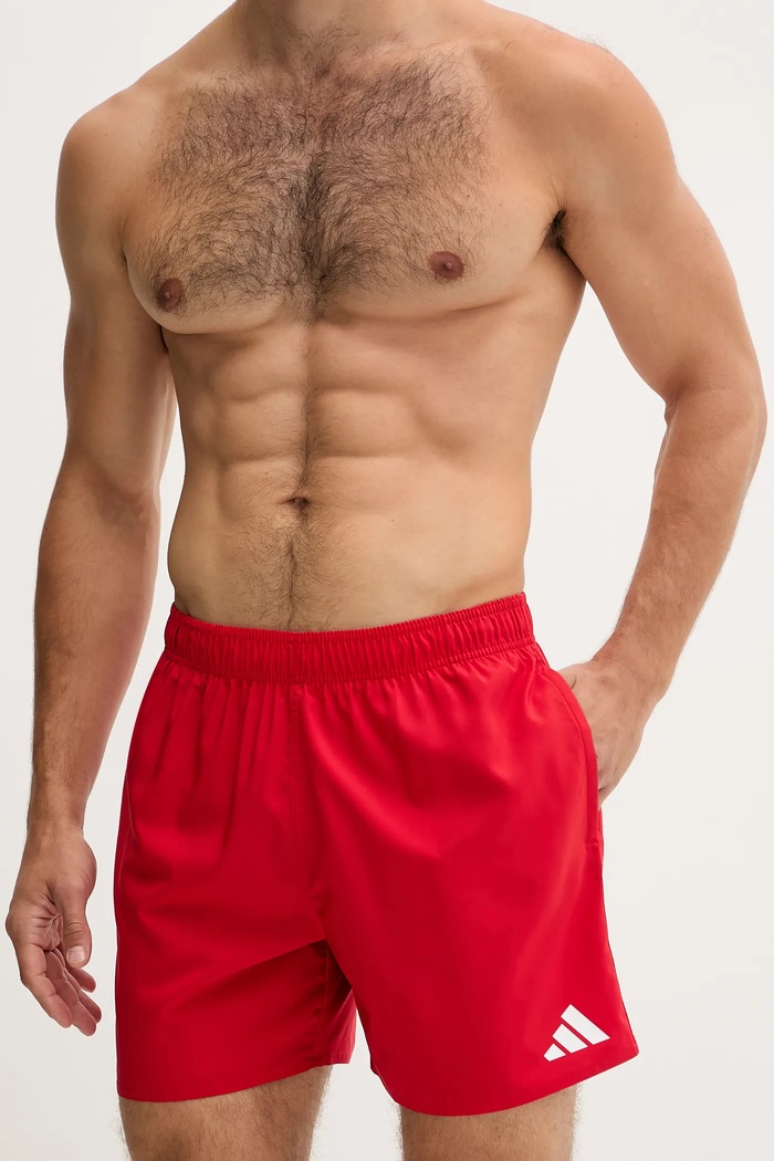 Plavkové šortky adidas Performance Essentials JX2669 červená AW25