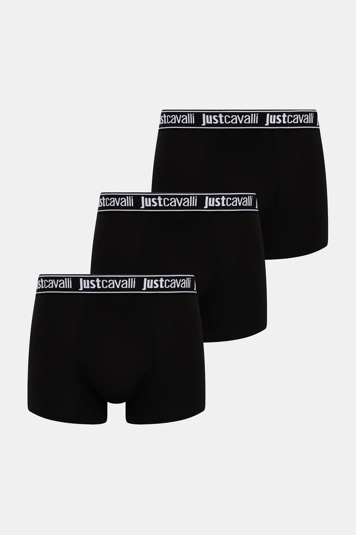 Just Cavalli boxeri 3-pack boxeri negru 79OAJU02.CJUT2