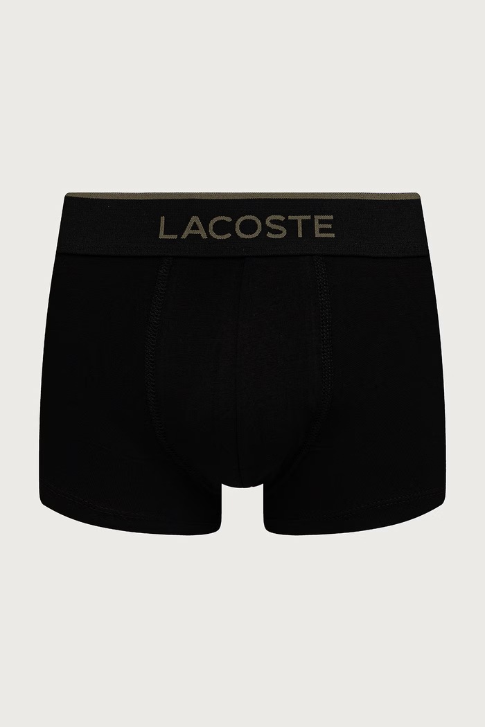 Lacoste Bokserki męskie z bawełną 3-pack 5H4967 czarny AW25