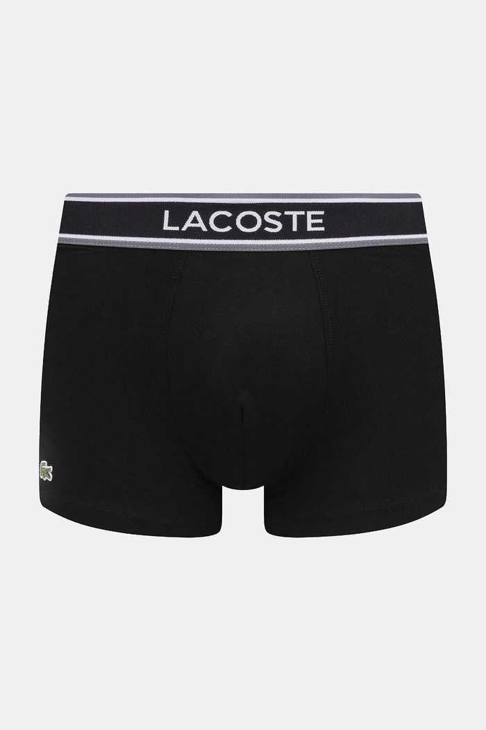 Boxerky Lacoste 3-pak čierna 5H4970