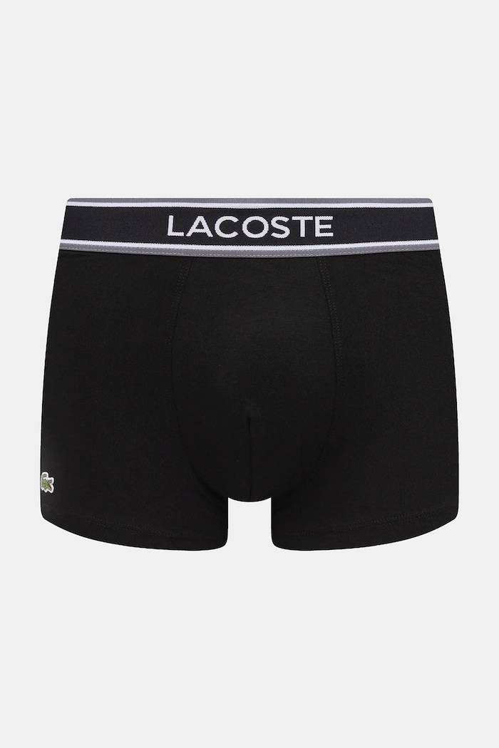 Boxerky Lacoste 3-pak čierna 5H4970