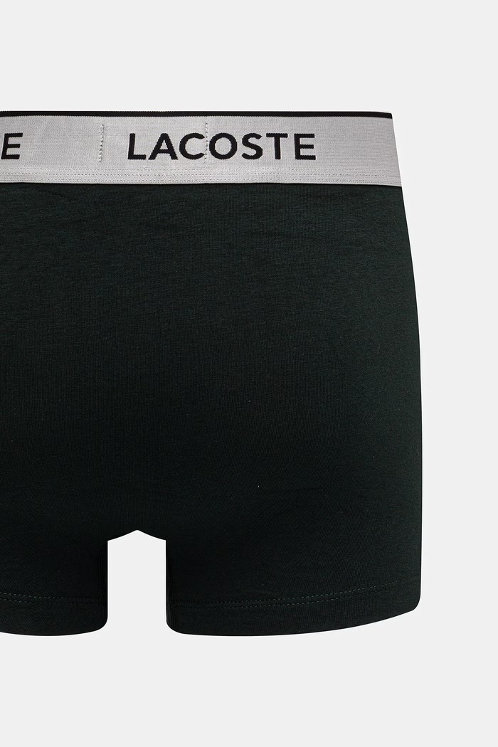 Lacoste priliehavé boxerky pánske s bavlnou 3-pak 5H6428