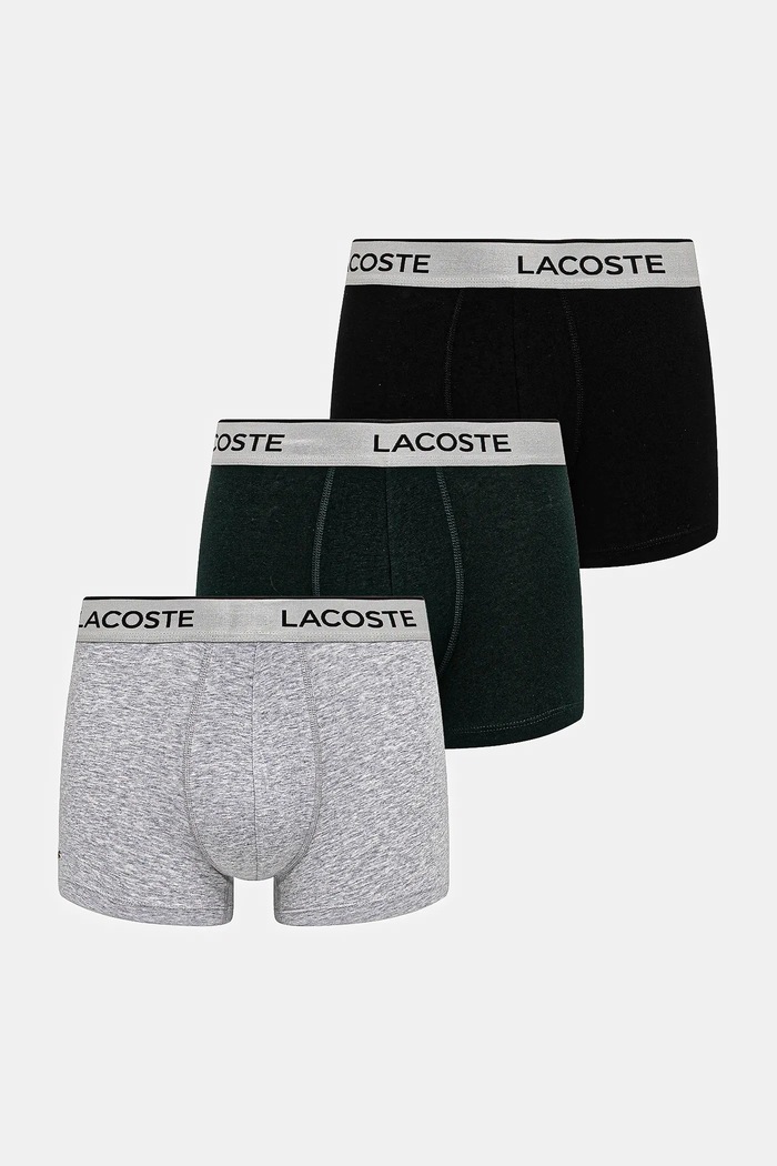 Lacoste boxeri mulați pentru bărbați cu bumbac pachet de 3 boxeri negru 5H6428