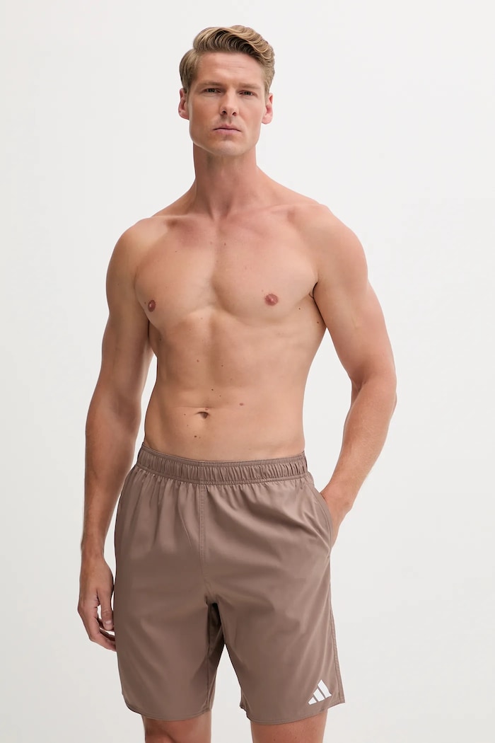 Μαγιό adidas Performance Essentials θαλάσσια σπορ καφέ JX8758