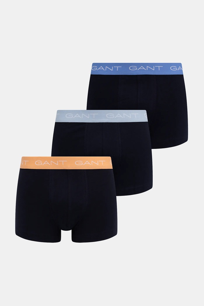 Gant boxeralsó 3 db sima sötétkék 902523003