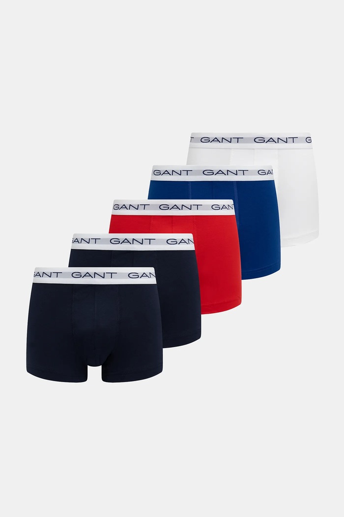 Boxerky Gant 5-pack pletenina námořnická modř 900025003