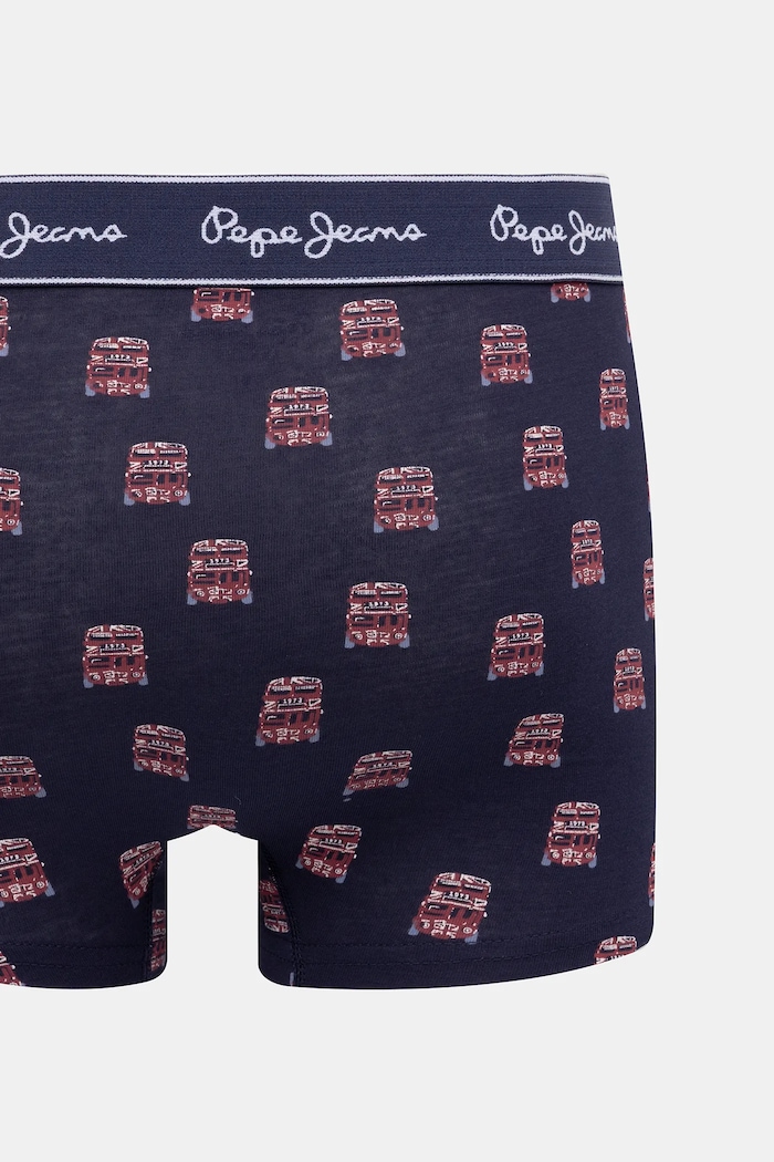 Boxeri 3-pack Pepe Jeans PMU11188 bleumarin