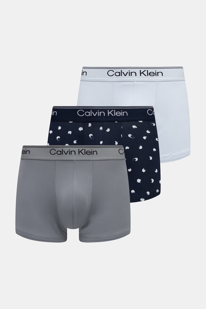 Calvin Klein Underwear bokserki dopasowane męskie 3-pack granatowy LV00NB4409
