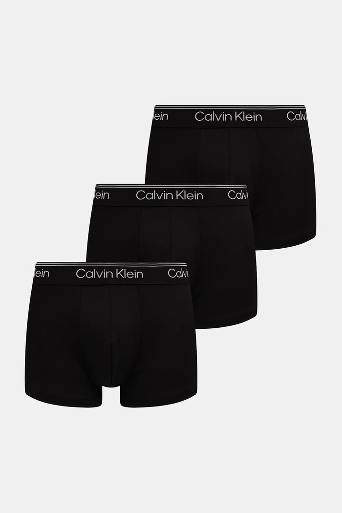 Calvin Klein Underwear přiléhavé boxerky pánské 3-pack pletenina černá LV00NB4409