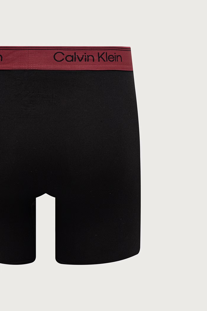 Bokserki dopasowane męskie 3-pack Calvin Klein Underwear czarny LV00NB4410