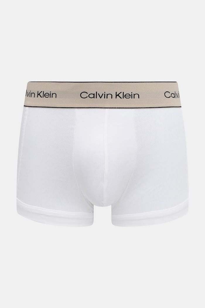 Calvin Klein Underwear bokserki męskie bawełniane z elastanem 3-pack beżowy LV00NB4446