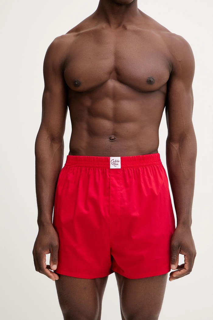 Pamučne bokserice Calvin Klein Underwear LV00NB4489 crvena AW25