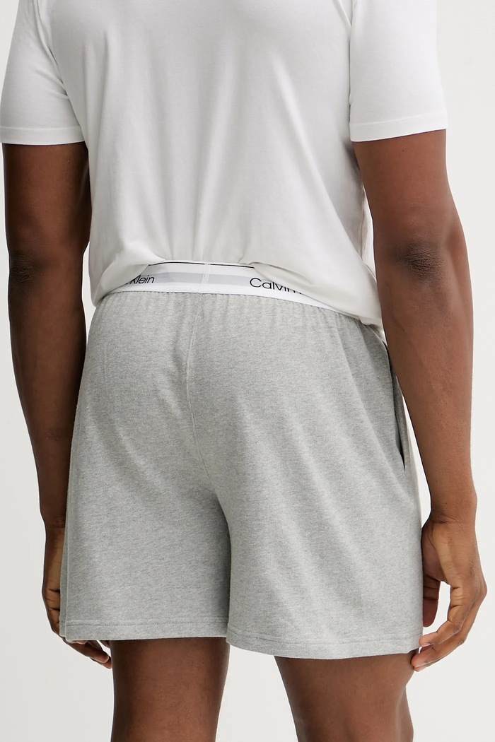 Oblečení Calvin Klein Underwear pyžamové šortky pánské bavlněné LV00NM2927 šedá