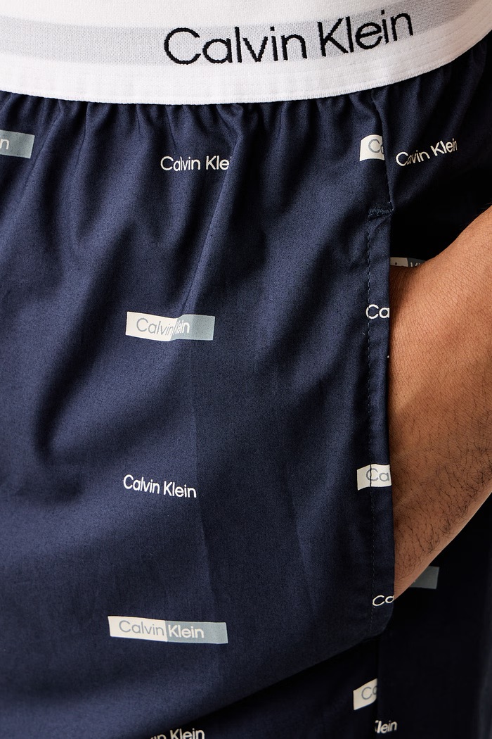 Pyžamové kalhoty pánské bavlněné Calvin Klein Underwear LV00NM2830 námořnická modř