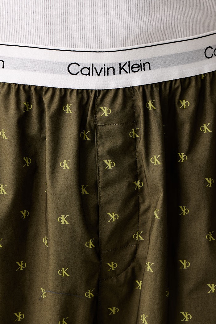 Pyžamové kalhoty pánské bavlněné Calvin Klein Underwear LV00NM2830 zelená