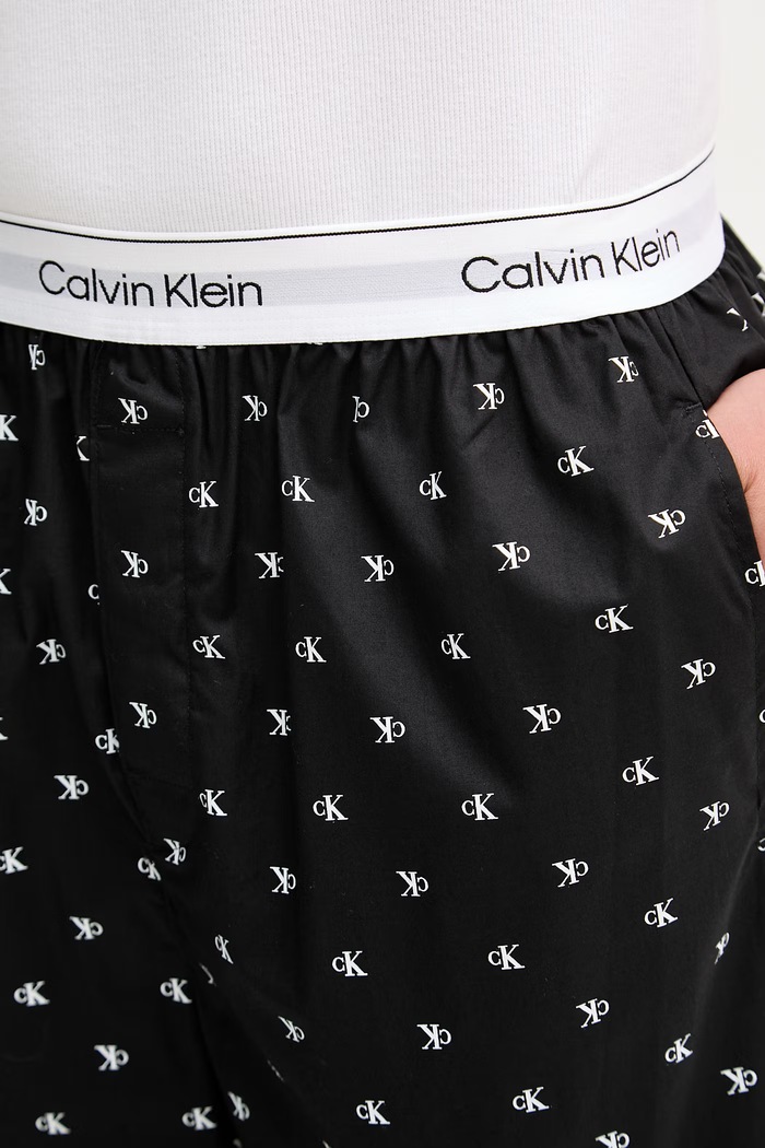Oblečenie Calvin Klein Underwear pyžamové nohavice pánske bavlnené LV00NM2830 čierna