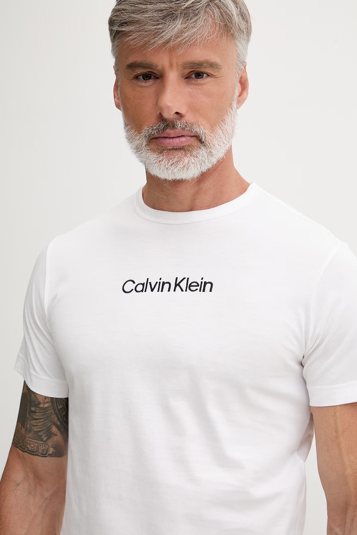 Calvin Klein Underwear pyžamo pánské bavlněné LV00NM2906 bílá SS26