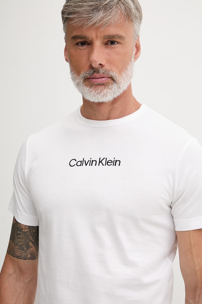 Calvin Klein Underwear pyžamo pánské bavlněné LV00NM2906 bílá SS26