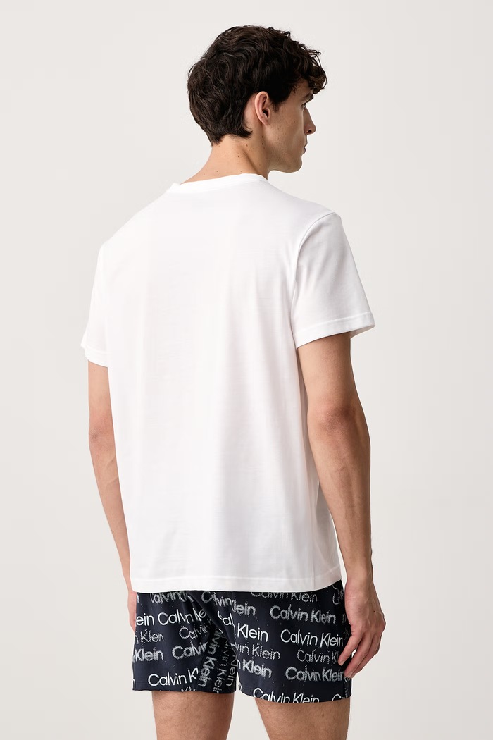 Odzież Calvin Klein Underwear Piżama męska bawełniana LV00NM2906 biały