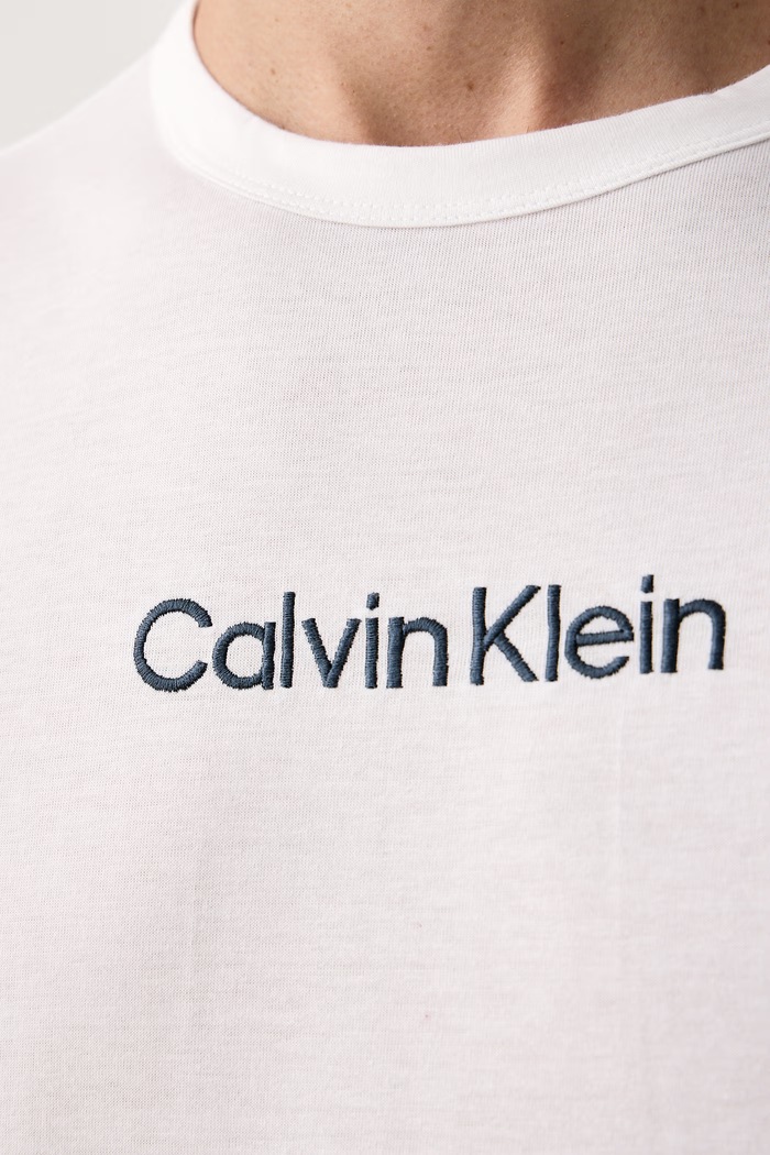 Piżama męska bawełniana Calvin Klein Underwear biały LV00NM2906