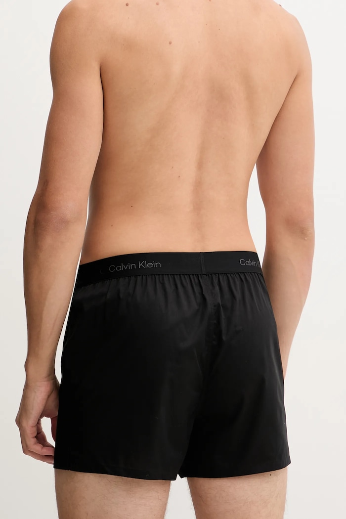 Pamučne bokserice Calvin Klein Underwear LV00NB4442 crna AW25