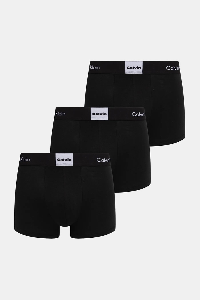Boksarice Calvin Klein Underwear 3-pack Pletenina črna LV00NB4476