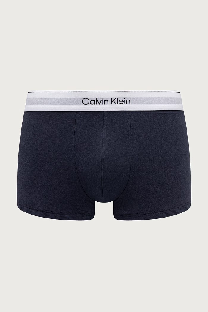 Odzież Calvin Klein Underwear Bokserki dopasowane męskie bawełniane z elastanem 3-pack LV00NB4564 bordowy