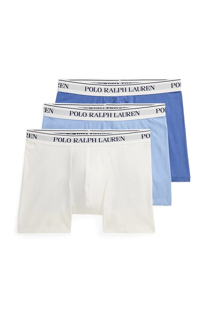 Polo Ralph Lauren bokserki męskie bawełniane z elastanem 3-pack biały 714830300