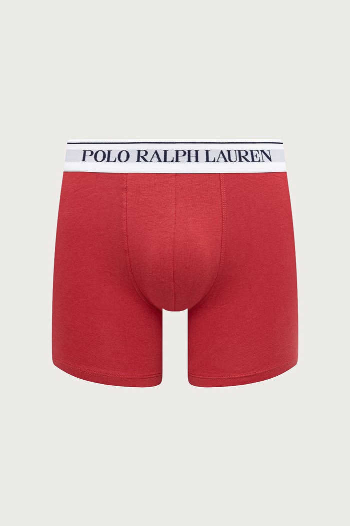 Одежда Polo Ralph Lauren Боксеры мужские из хлопка с эластаном 3 шт. 714830300 тёмно-синий