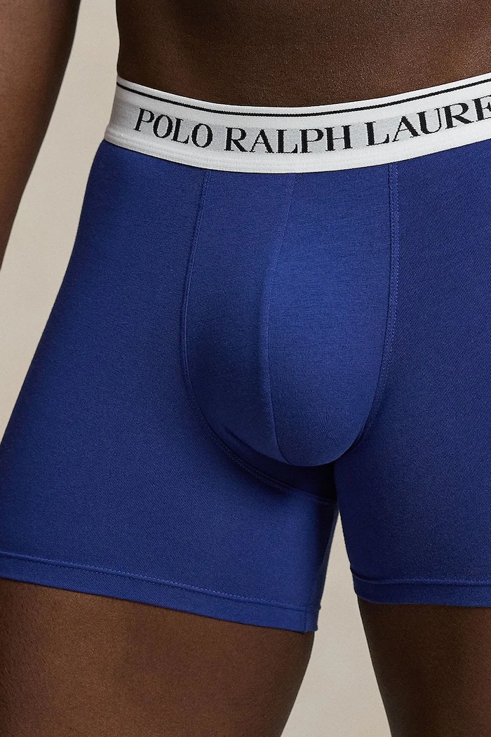 Polo Ralph Lauren bokserki męskie bawełniane z elastanem 3-pack czarny 714830300
