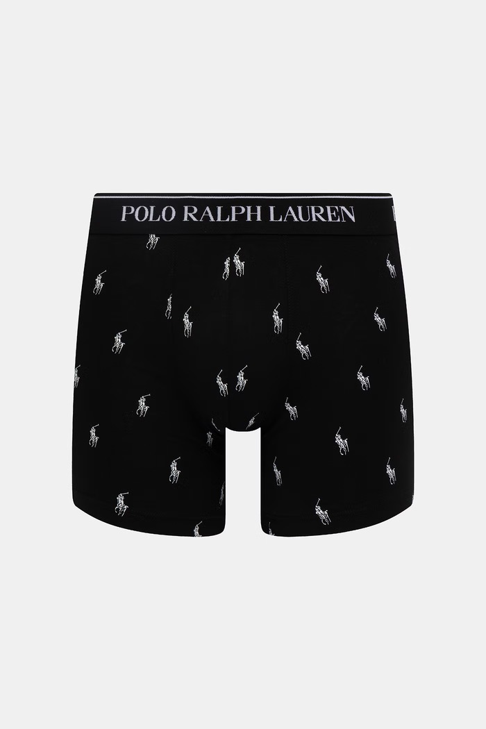 Polo Ralph Lauren boxerky pánske bavlnené s elastanom 3-pak 714830300 čierna SS26