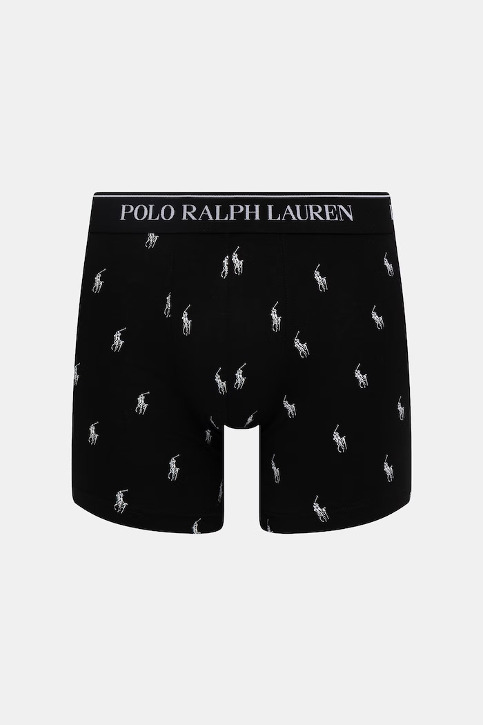 Polo Ralph Lauren boxerky pánske bavlnené s elastanom 3-pak 714830300 čierna SS26