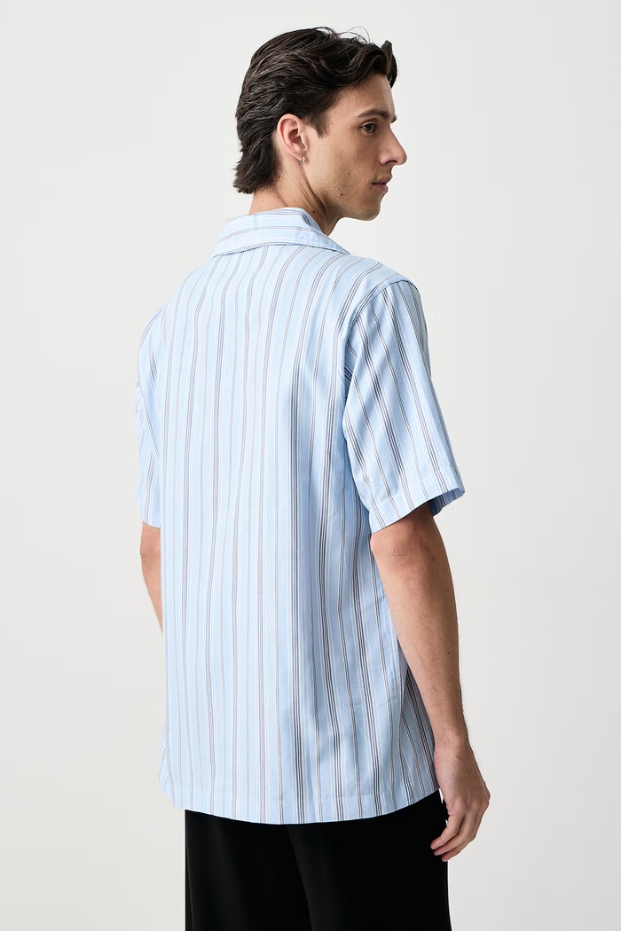 Odzież Polo Ralph Lauren Koszula piżamowa męska bawełniana 714981415 niebieski