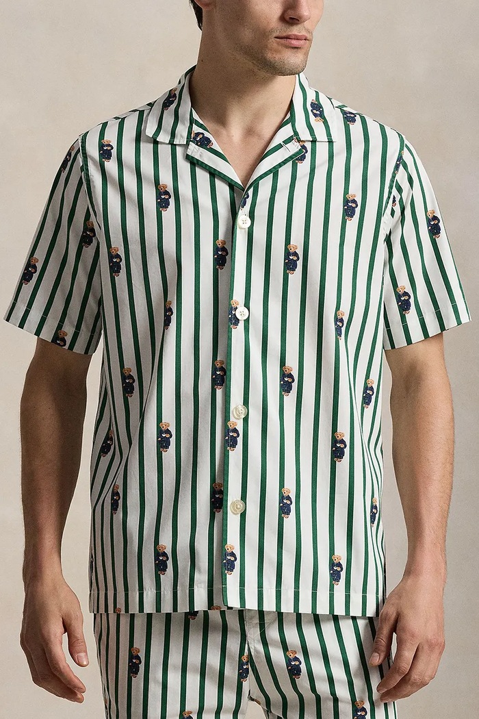 Polo Ralph Lauren T-shirt piżamowy męski bawełniany zielony 714981415