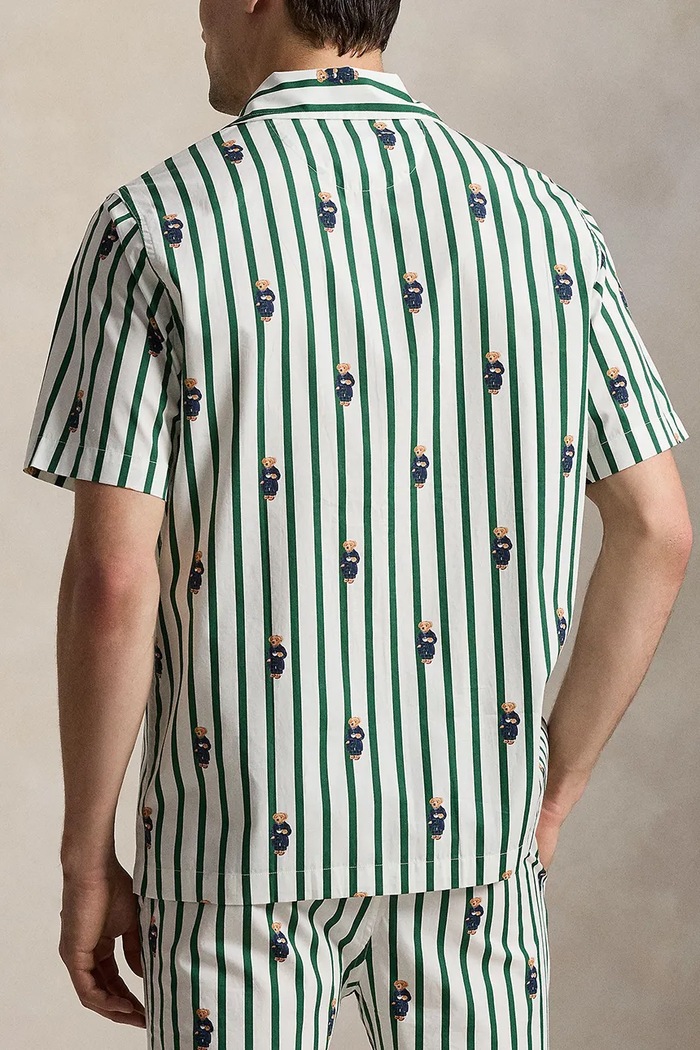 Polo Ralph Lauren T-shirt piżamowy męski bawełniany 714981415 zielony SS26