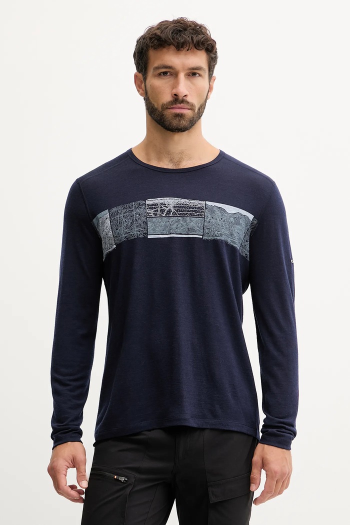 Funkčná bielizeň Icebreaker Merino 200 Oasis outdoor tmavomodrá IB0A57BD4011