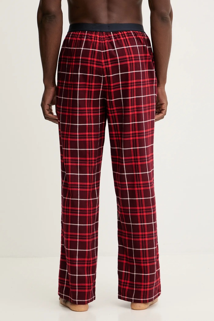 Dugi donji dio pidžame Tommy Hilfiger UM0UM03589 bordo AW25