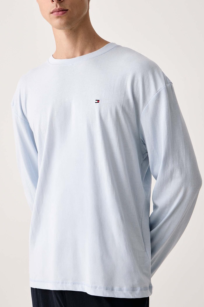 Pidžama od pamuka Tommy Hilfiger plava UM0UM03602