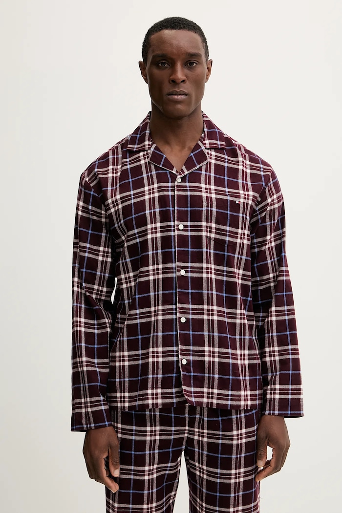 Pyžamo Tommy Hilfiger UM0UM03659 burgundské NC25