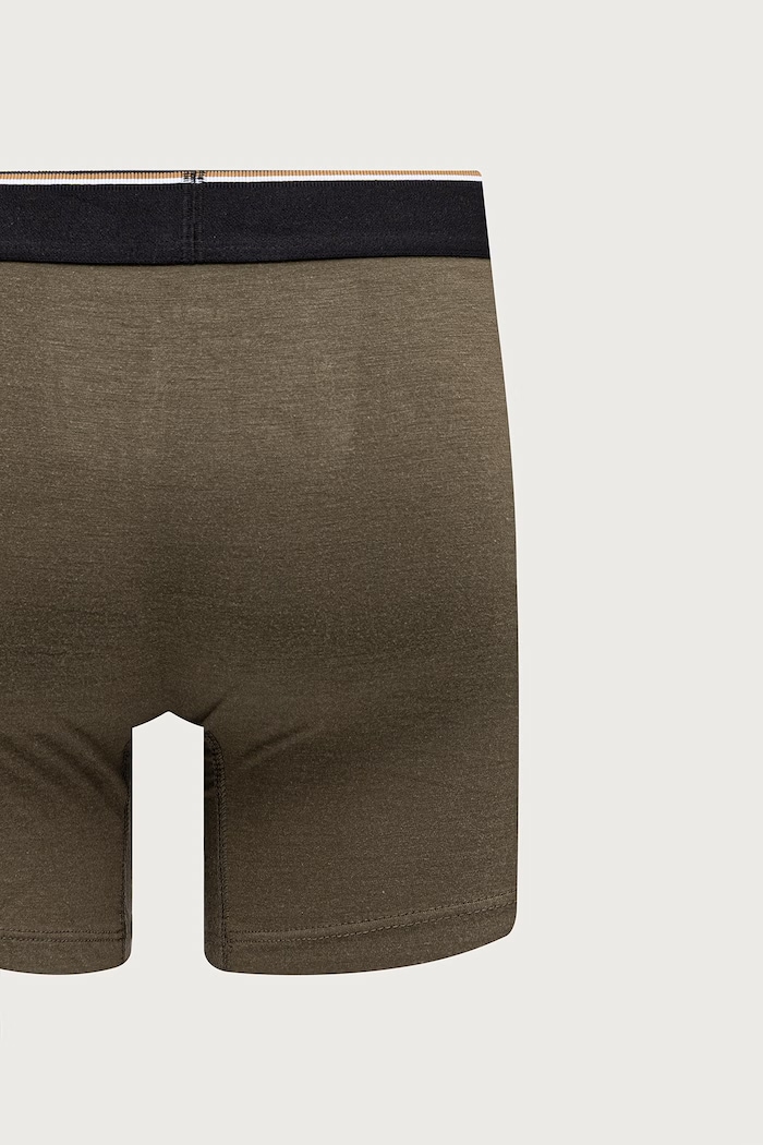 Bokserki dopasowane męskie z wiskozą BoxerBr 3P Bamboo 3-pack BOSS czarny 50534503