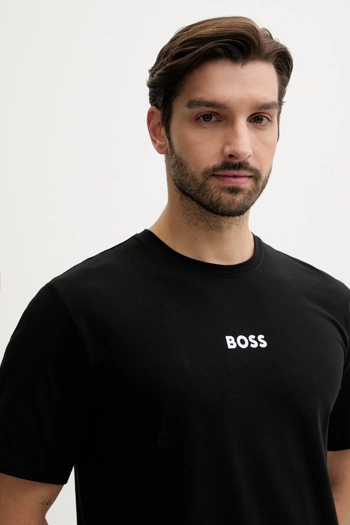 BOSS piżama Easy Long Set TShirt 50535875 czarny