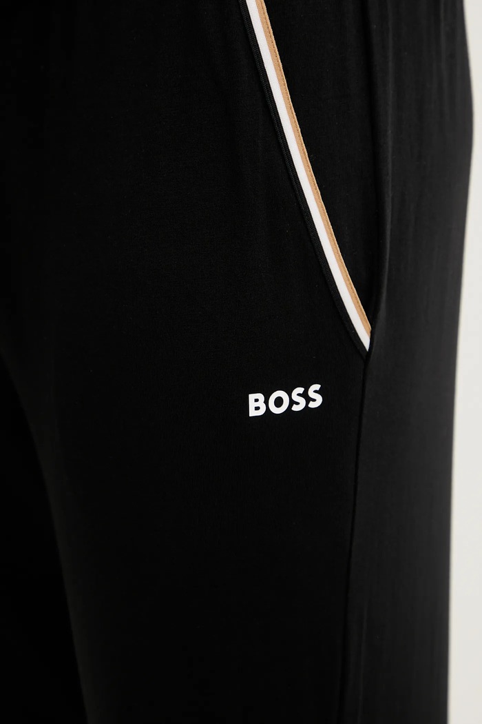 Штани лаунж BOSS Unique Pants Cuff CW чорний 50550485