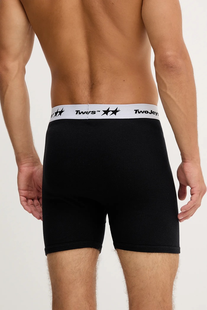 Bombažne boksarice Twojeys 2-pack črna 226519004
