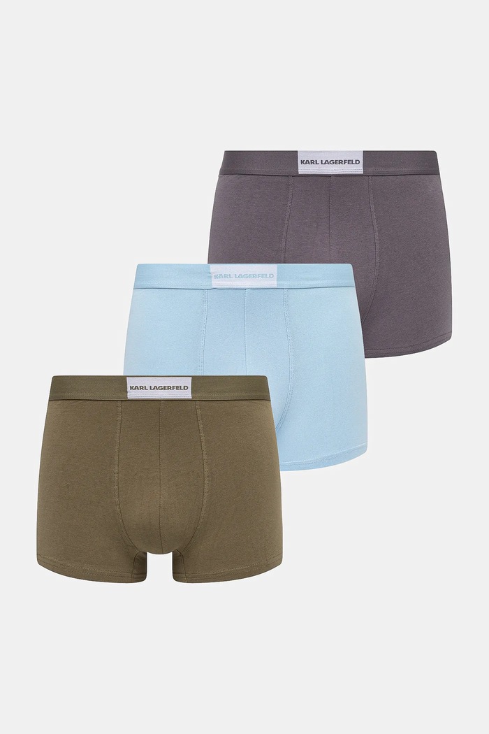 Karl Lagerfeld boxeri 3-pack boxeri albastru A3M47011