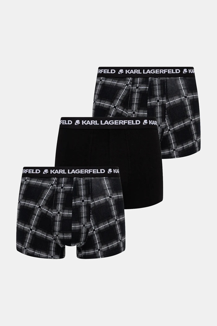 Боксери Karl Lagerfeld 3-pack візерунок чорний A4M47002
