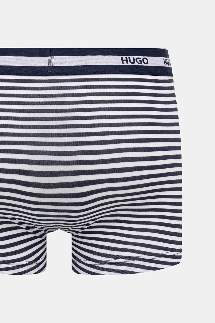 HUGO boxeri bărbați cu bumbac TRUNK TR PLANET DES pachet de 3 50545668
