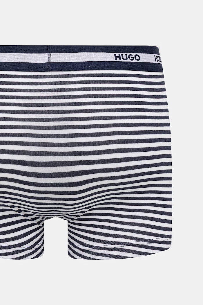 HUGO boxeri bărbați cu bumbac TRUNK TR PLANET DES pachet de 3 50545668