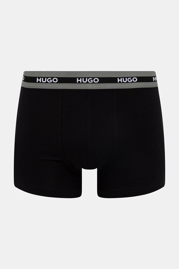 Oblečenie HUGO boxerky pánske s bavlnou TRUNK TR PLANET DES 3-pak 50545668 zelená