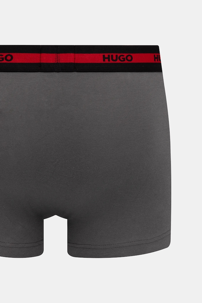 HUGO boxeri bărbați cu bumbac TRUNK TR PLANET DES pachet de 3 50545668